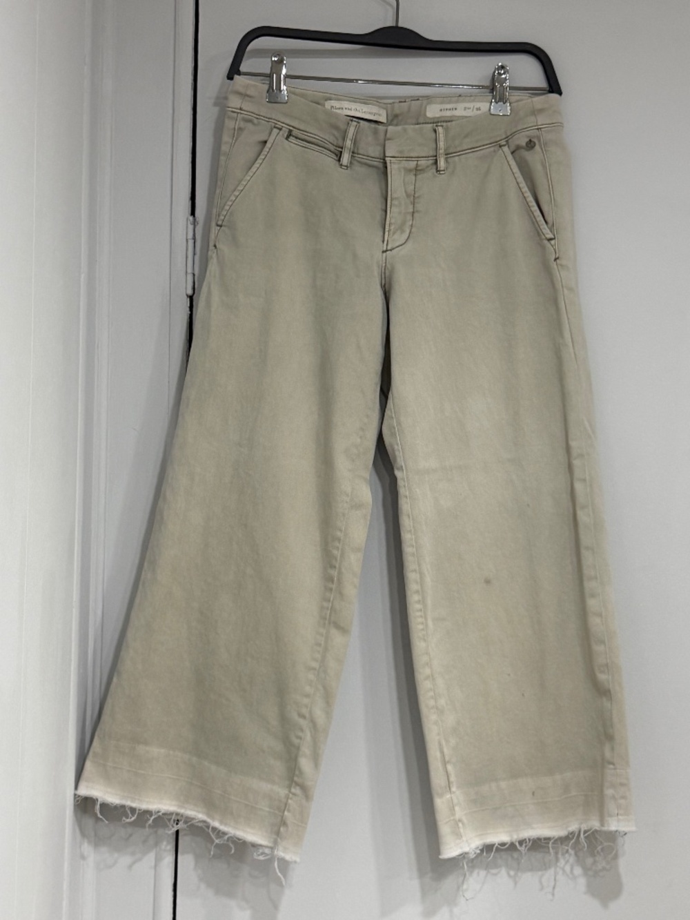 Pilcro and the Letterpress Crop Wide Leg Jeans